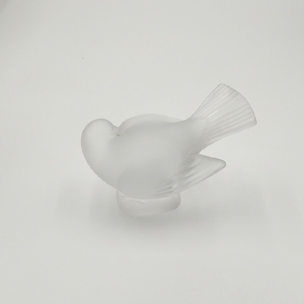 Lalique France Vintage Crystal Moineau Coquet Sculpture - Picture 2 of 6